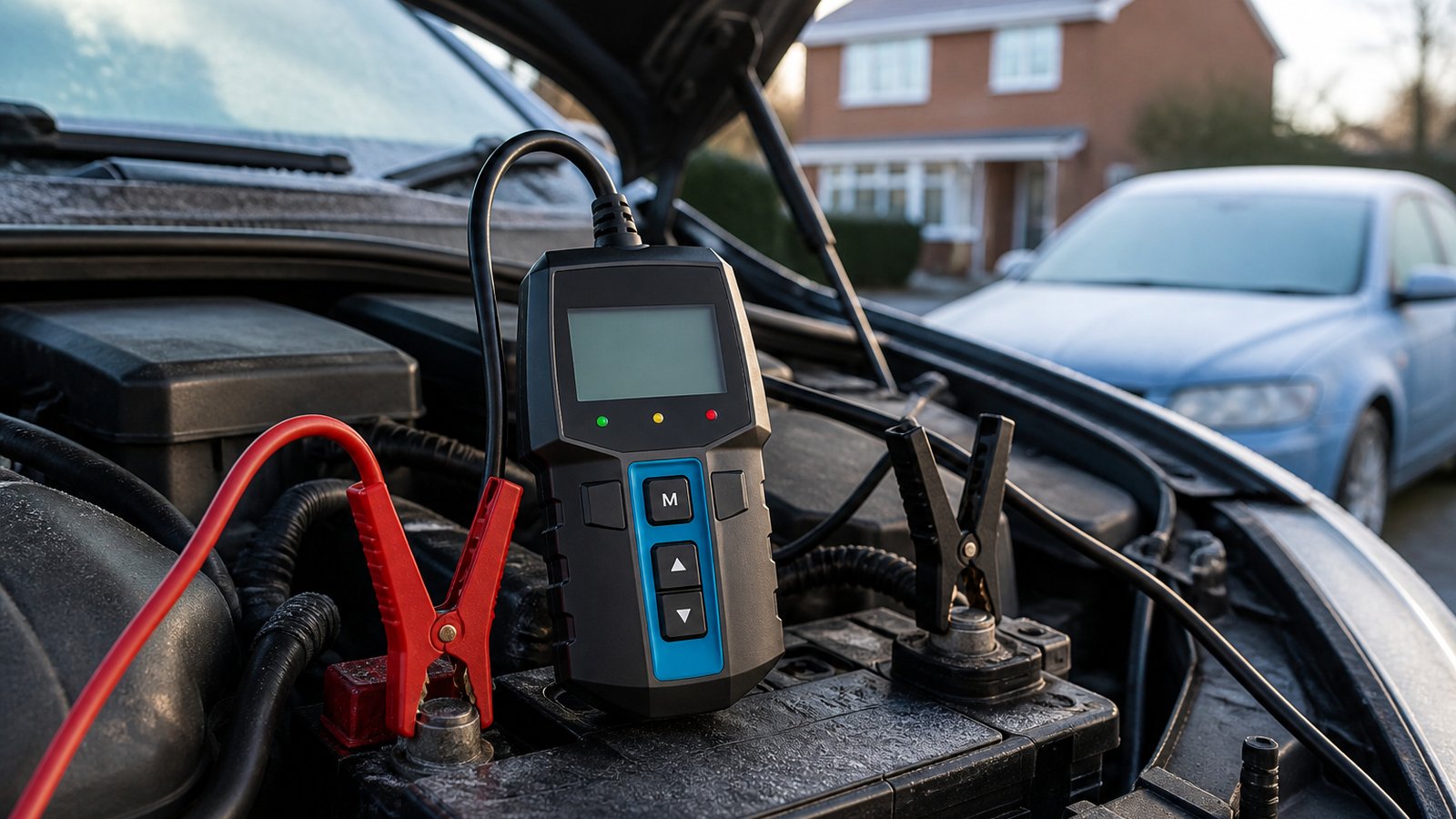 UK lifestyle photo for cranking amps low after overnight frost